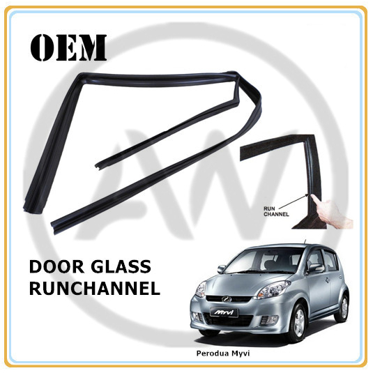Perodua Myvi 1st Gen 2005-2010 Door Glass Rubber Runchannel Run Channel ...