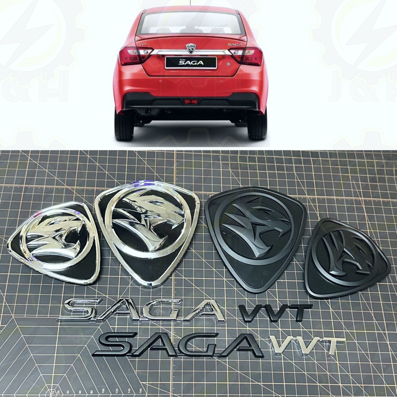 🎉SET FOR 4 ITEM🎉 PROTON SAGA VVT 2016 GRILLE TULISAN EMBLEM / LOGO ...