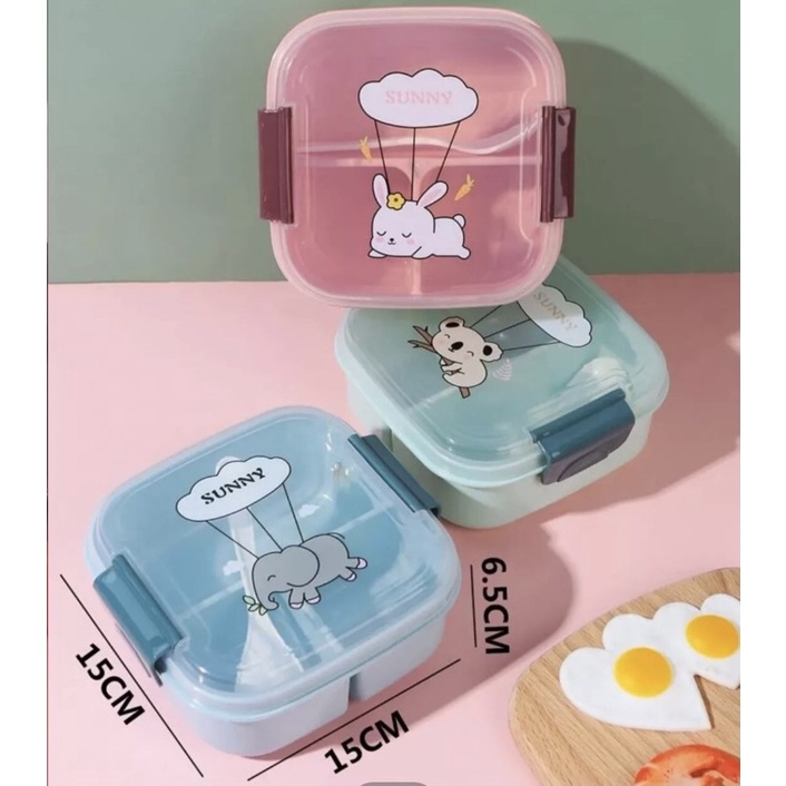 Cute cartoon Kids lunch box bento box Food Container plastic lunch box
