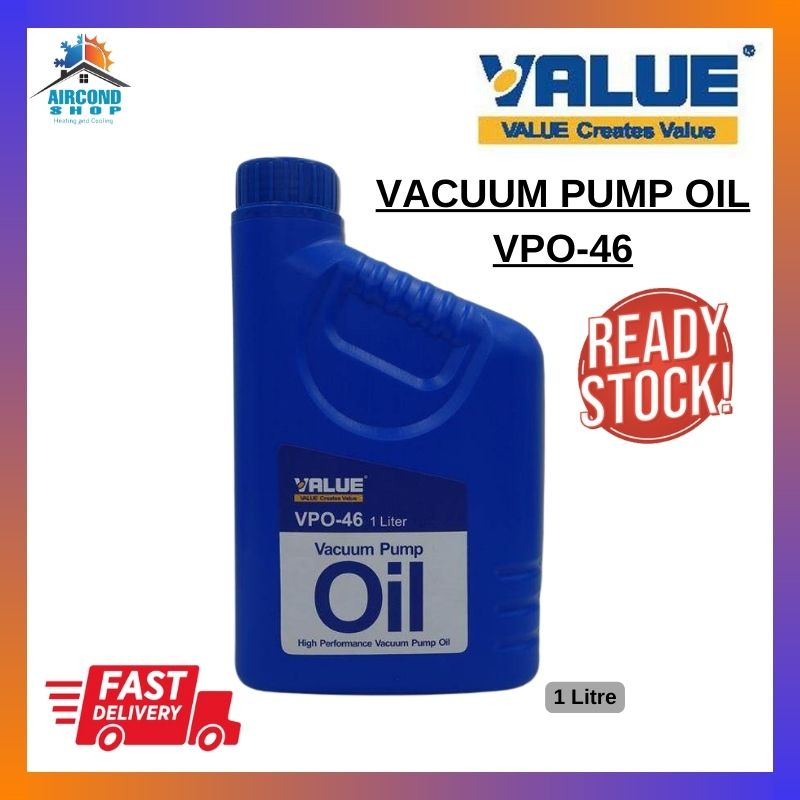 Ready Stock / VALUE Vacuum Pump Oil 1 Liter (VPO-46) High Performance ...