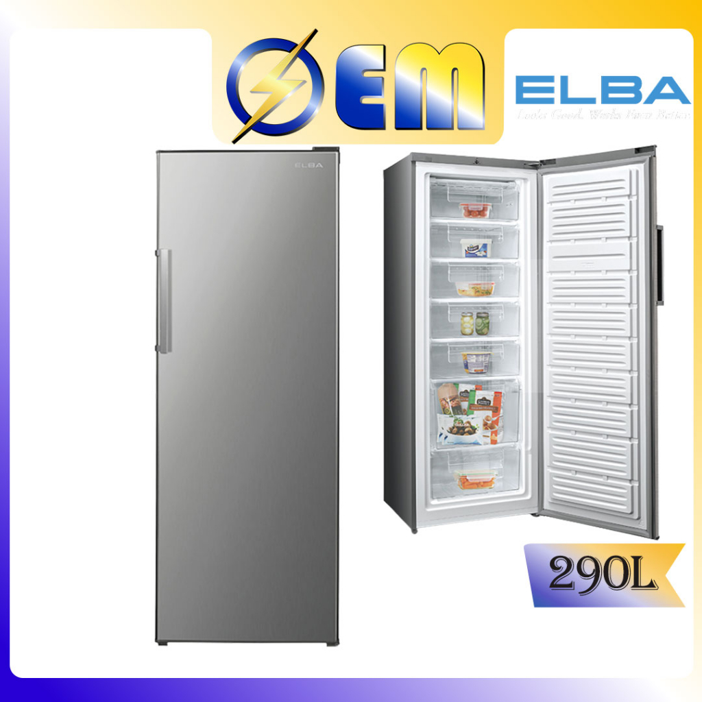 220L/290L/570L ELBA Upright Freezer Peti Beku EUFJ2217(SV)/EUFJ2923