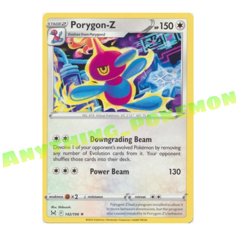 Pokemon Card - Porygon-Z (118/198), (157/214), (66/98), (142/196), (67/98)  - RARE/HOLO RARE/REVERSE HOLO | Shopee Malaysia