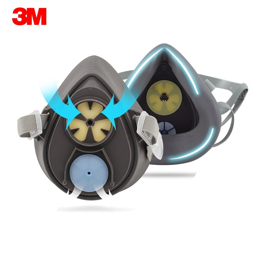 3M 3200 Half Face Respirator 3311k55 Organic Vapors Single Filter 3M ...