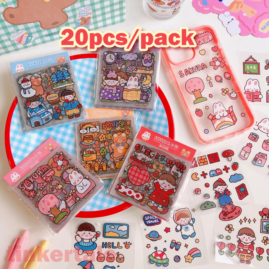 20pcs Cartoon Sticker Waterproof Cute Sticker Kanak Kanak Memo Sticker ...