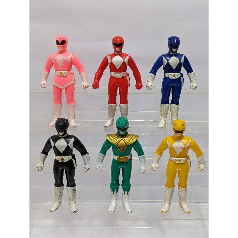 BANDAI SENTAI ZYURANGER MIGHTY MORPHIN POWER RANGER MMPR SOFUBI FIGURE ...