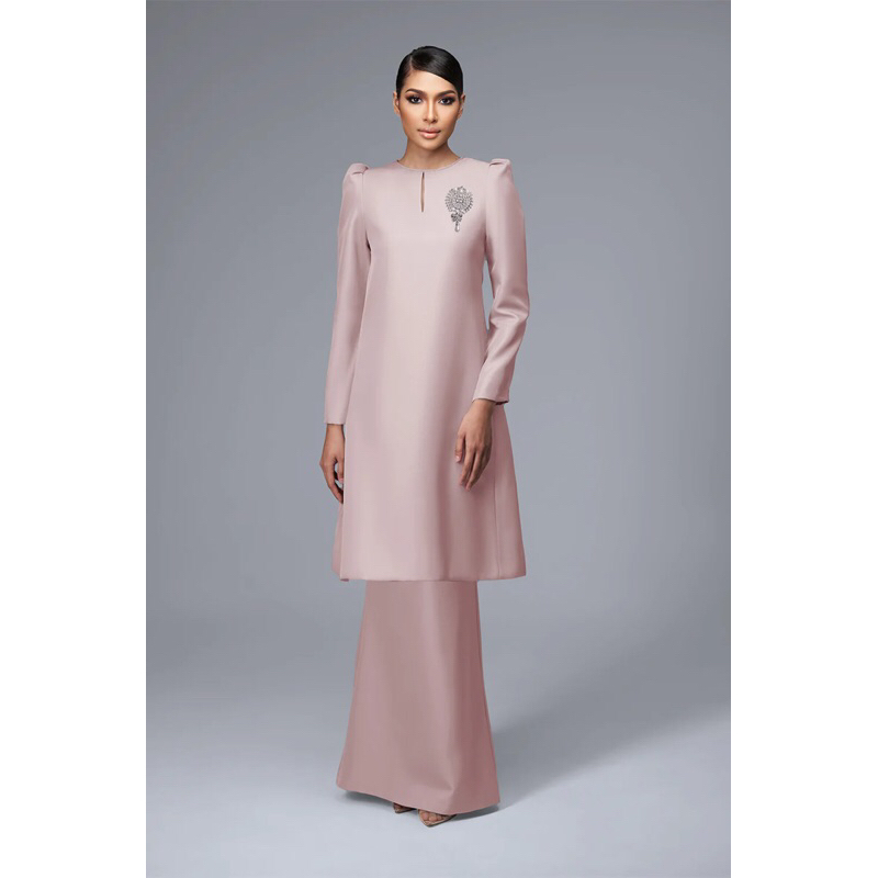 Basic Kurung Rr Salsa Rossa Kurung Pahang Soft Pink Ready Stock Baju 