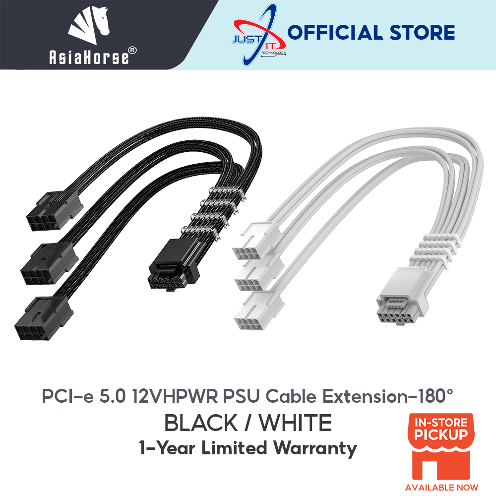 AsiaHorse PCIE 5.0 12VHPWR PSU kabelverlenging kit [16AWG] voedingskabel verlenging 1x 24 Pin ATX /2x 8Pin (4 4) EPS voor CPU / 1x16(12 4) Pin 12VHPWR kabel voor GPU 4090/5070/5080/5090 30 cm