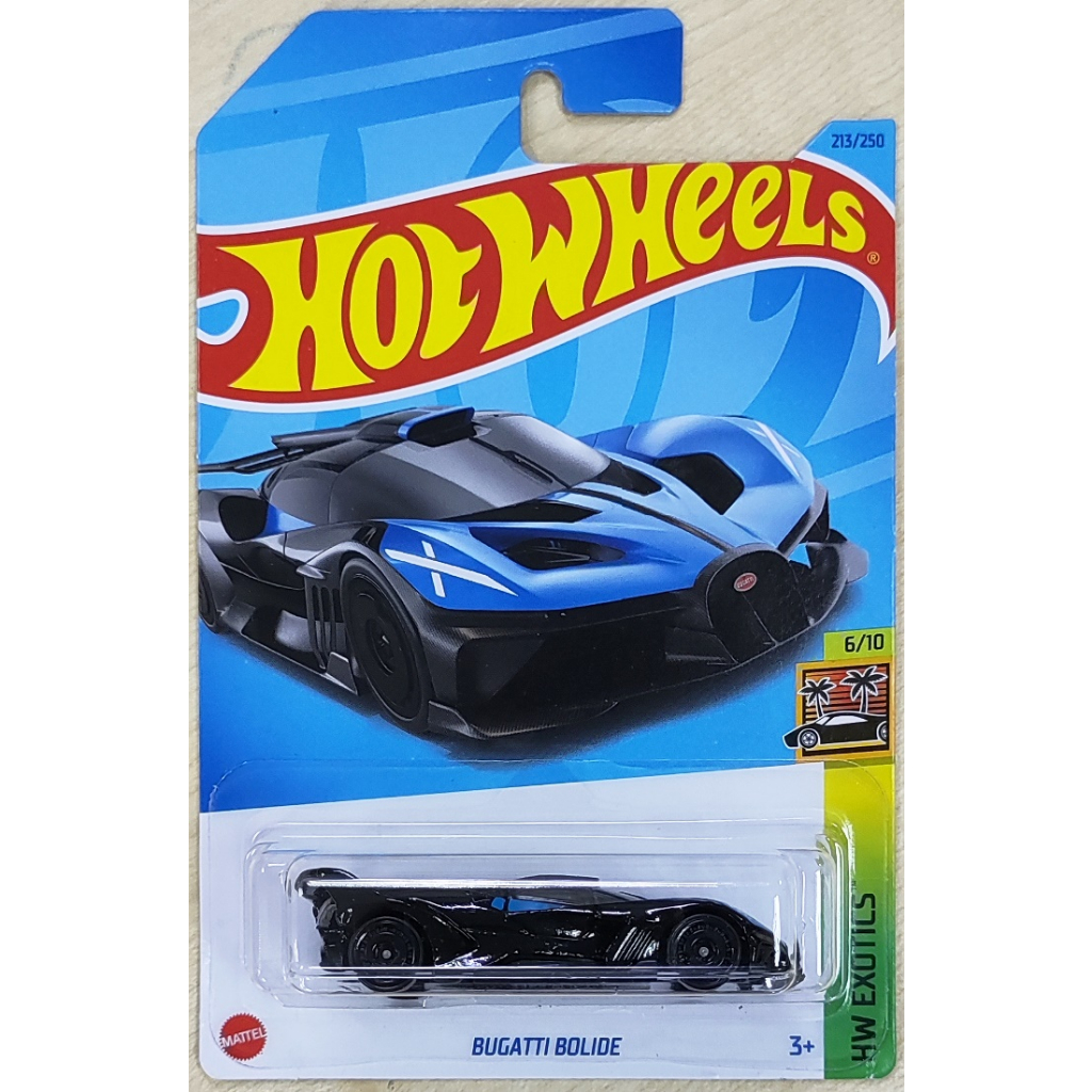 Hot Wheels - Bugatti Bolide - HW Starting Grid 4/10 - JJJ20 - Short Card - Bleu foncé - Hypercar sous licence - Mattel 2026-1:64 - Produit sous licence