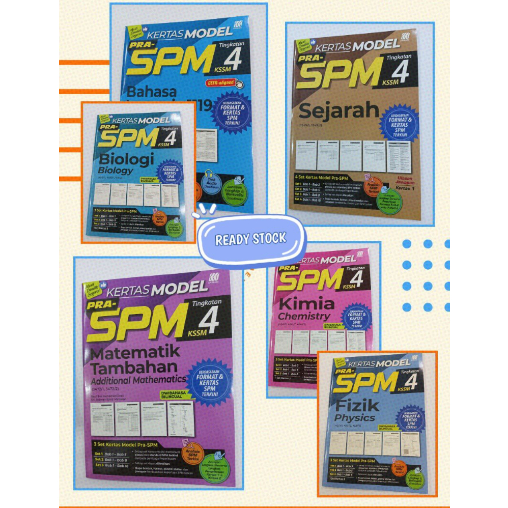 Sasbadi Kertas Model Pra Spm Tingkatan 4 Kssm 2023 Shopee Malaysia