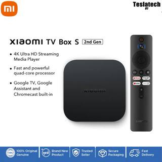 Original Xiaomi Mi Box 4K Ultra HDR TV Streaming Media Player with Voice  Search