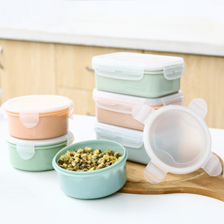 Reusable Mini Plastic Bento Fresh-Keeping Box Fridge Containers