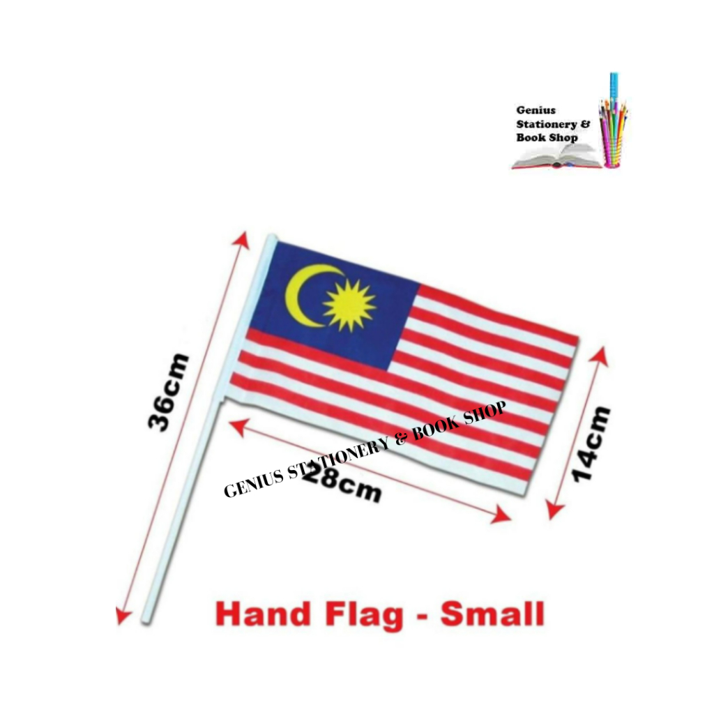 Hand Flag Malaysia Bendera Tangan Malaysia 28cm X 14cm 100pcs Shopee Malaysia