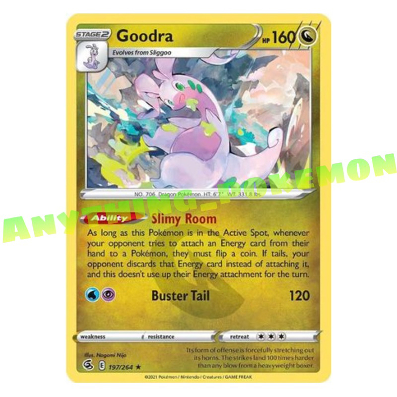 Pokemon Cards - Goodra (134/196), (60/98), (96/145), (197/264) - RARE/HOLO  RARE/REVERSE HOLO | Shopee Malaysia