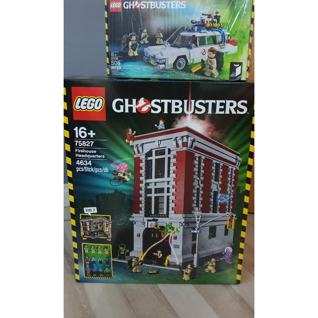 LEGO Ghostbusters 75827 Firehouse Headquarters + Lego 21108 Lego Ecto-1 ...
