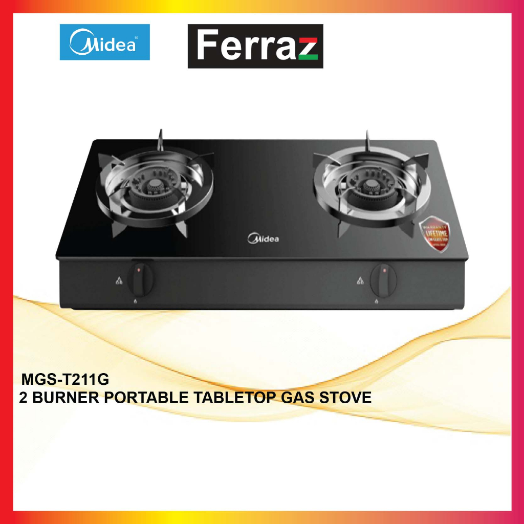 Midea MGST211G 4.7kW Portable Tabletop Gas Cooking Stove (PreOrder
