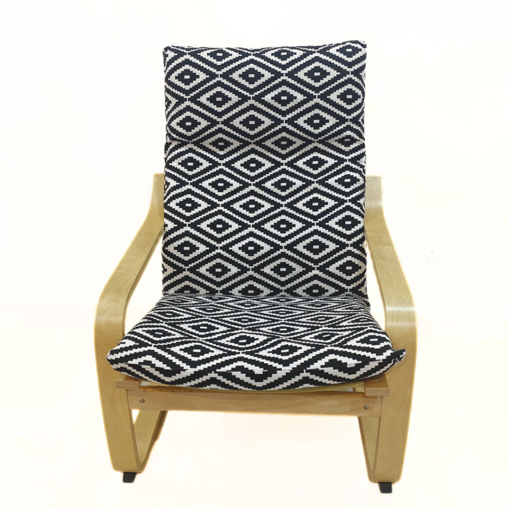 Ikea Poang Cover Pello Chair Cover Sarung Kerusi Ikea Protector Fabric Totem Grey Black Shopee Malaysia