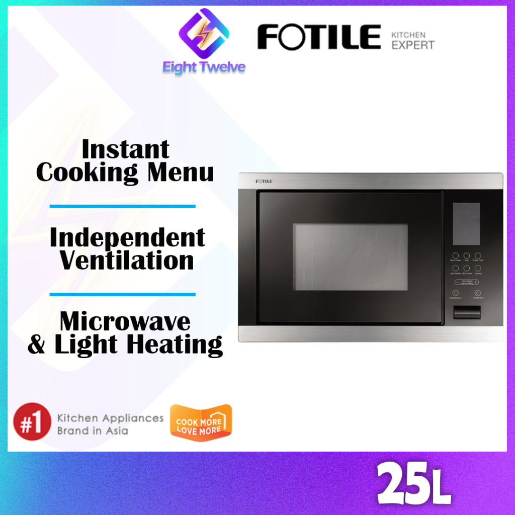 25L FOTILE Builtin Microwave Oven with Independent Ventilation System