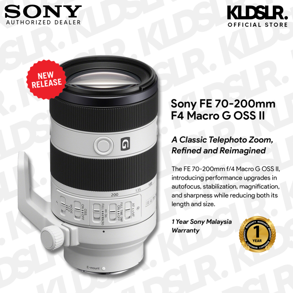 Sony Fe 70 200mm F4 Macro G Oss Ⅱ Lens Sel70200g2 Next Gen Telephoto