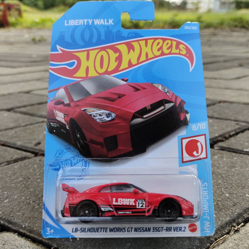 Hot Wheels LBWK Nissan GT-R R35 Red Japan Card | Shopee Malaysia