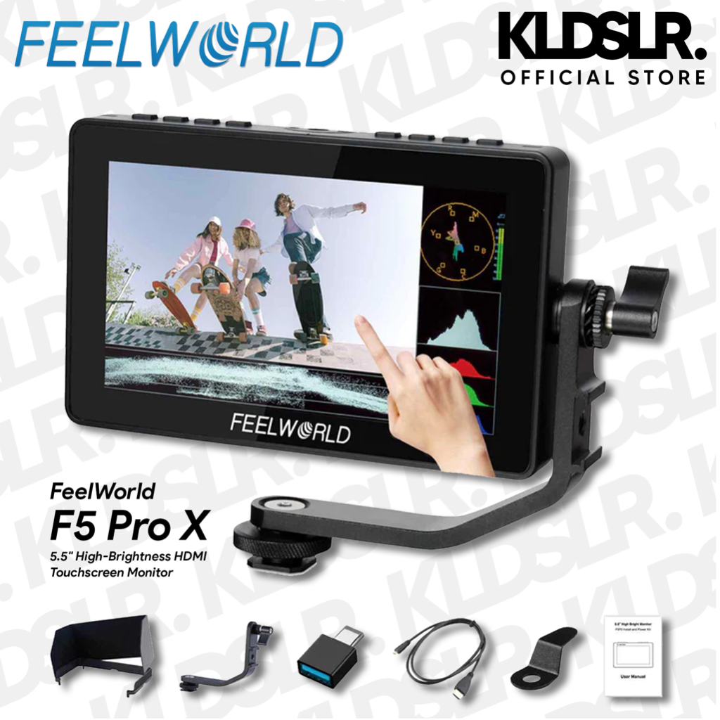 FeelWorld F5 PRO X 5.5 inch 1600nit Hight Bright DSLR Camera Field ...