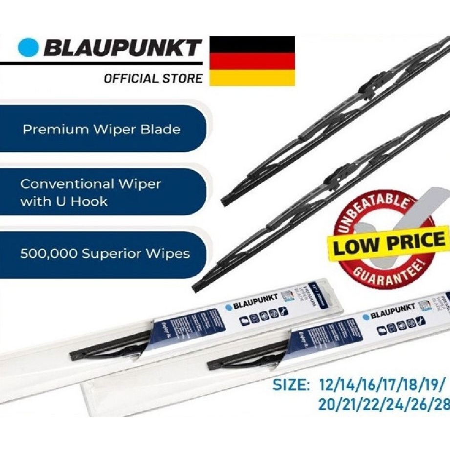 Blaupunkt Premium Wiper Blade Car Wiper Perodua Proton Toyota Honda