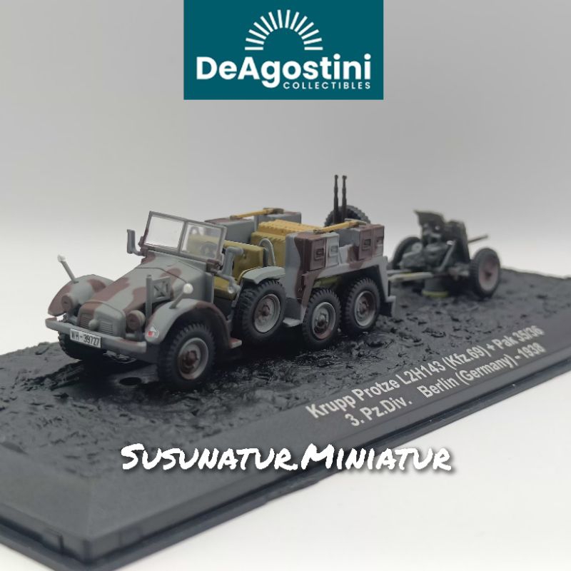 DeAgostini Combat Tanks #68 | Krupp Protze L2H143 (Kfz.69) + Pak 35/36 ...