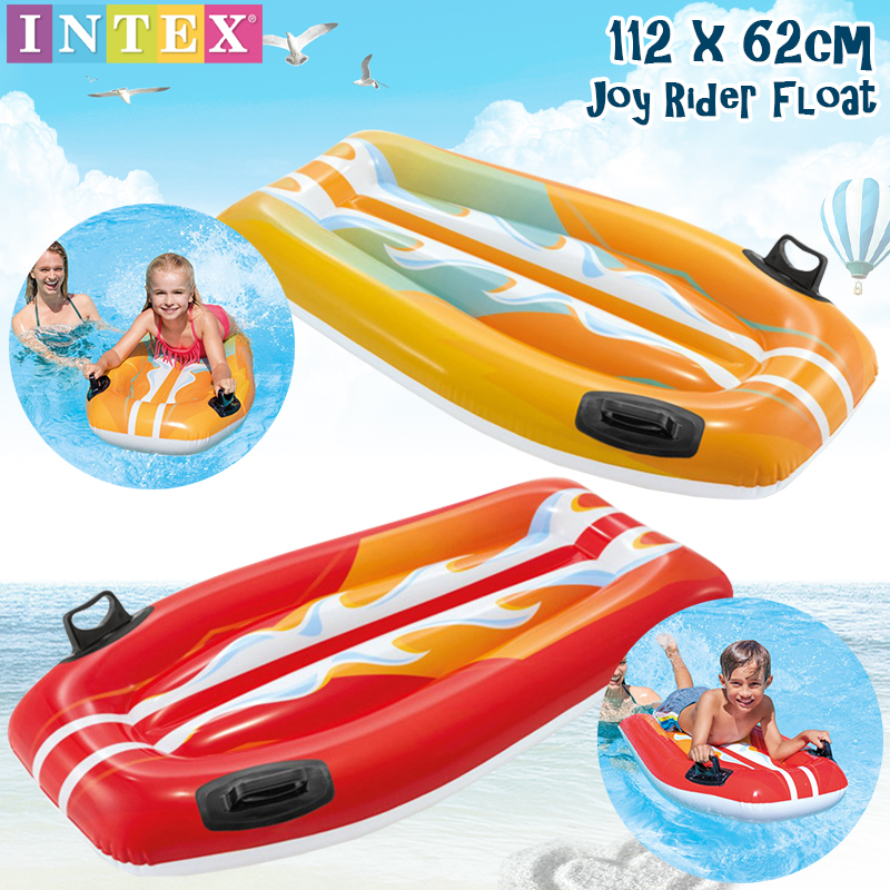 Intex 58165 Joy Rider Floating Bed Children Kids Inflatable Swimming ...