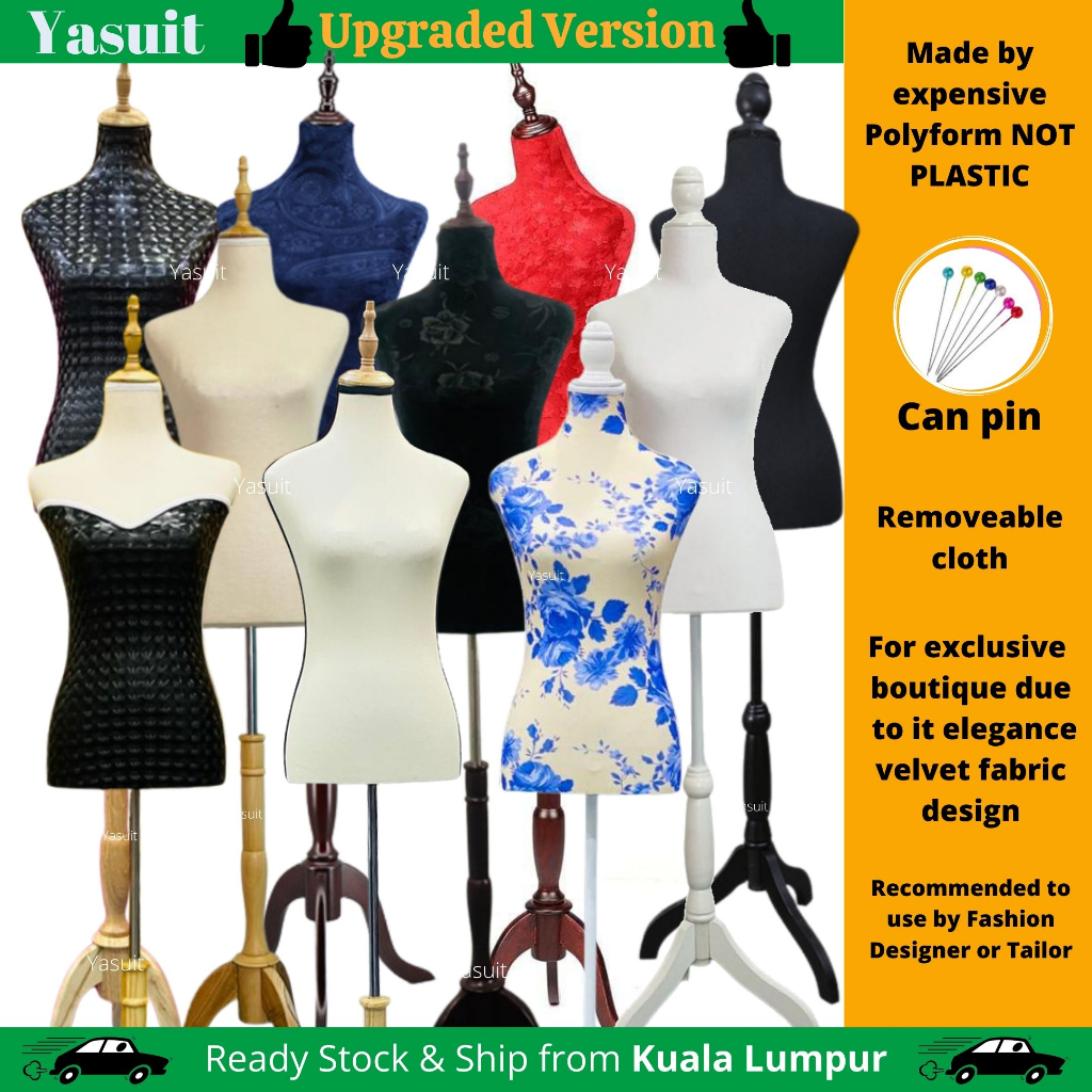 Mannequin Tailor Female Torso Fashion Display Designer Can Pin Sewing ...