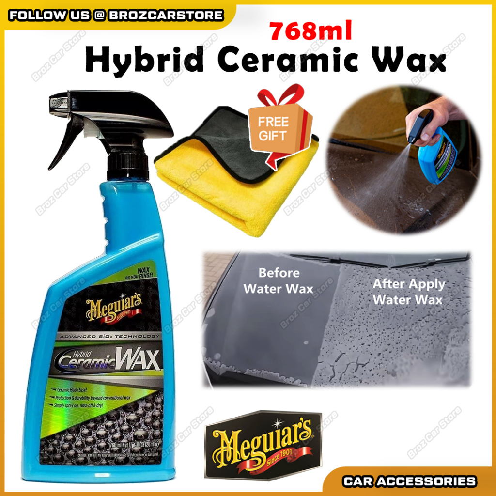 G190526 Meguiar's Hybrid Ceramic Wax 26 oz Water Beading Protection