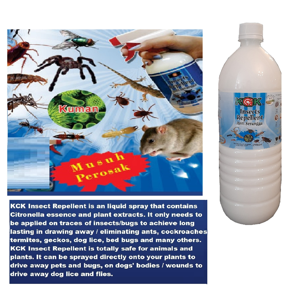 KCK Insect Repellent Penghalau Serangga KCK (Lipas, Semut, Cicak