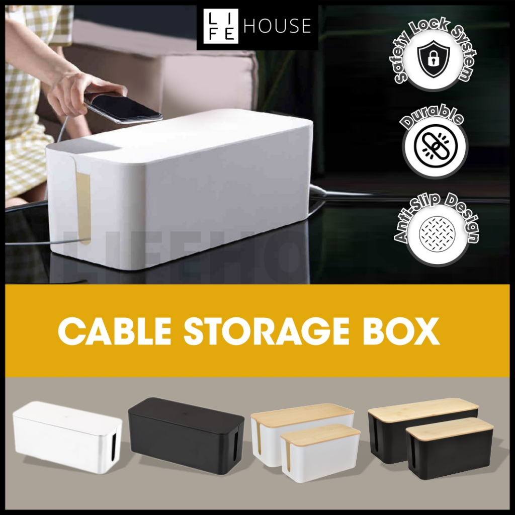Cable Storage Box Cable Organizer Box Cable Management box Wire Storage