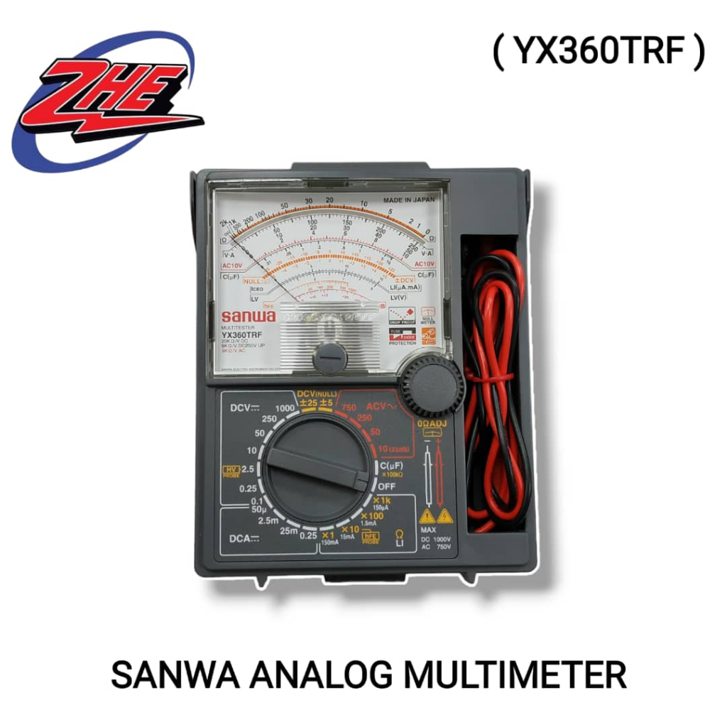 SANWA YX360TRF ANALOG MULTIMETER AC/DC ORIGINAL MADE IN JAPAN (0124/342