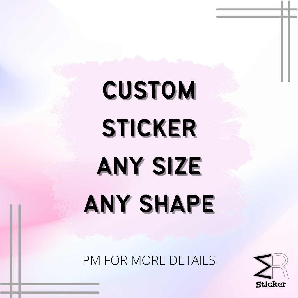 Custom Sticker Label & Sticker Printing ( anysize anyshape ) Rm10 ...
