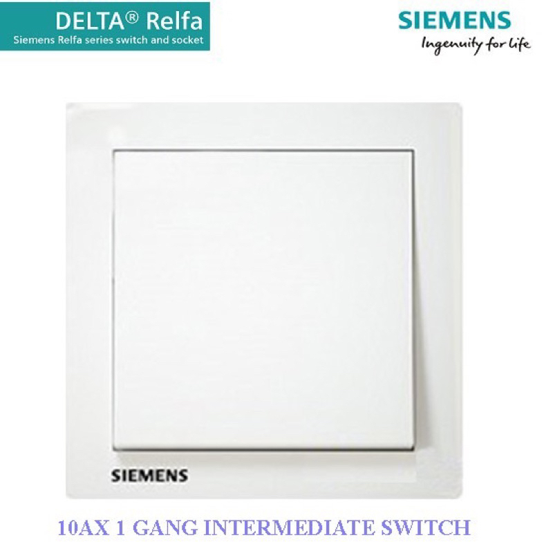 SIEMENS DELTA® Relfa SERIES 1 GANG INTERMEDIATE SWITCH | Shopee Malaysia