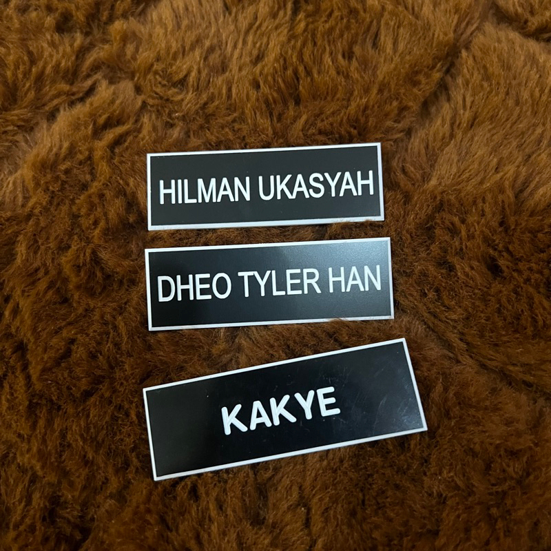 [WTS] DHEO HAN & HILMAN UKASYAH NAMETAG PIN AND BADGES | Shopee Malaysia