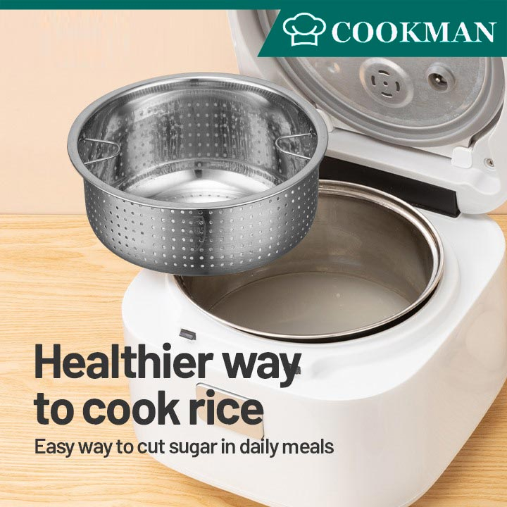 BREMENZ x COOKMAN Multi Purpose Desugar Rice Cooker/ Low Sugar Rice
