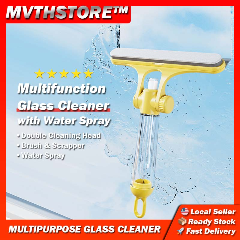 New Glass Cleaner Window Cleaning Tools With Sponge/ Spray/ Brush ...