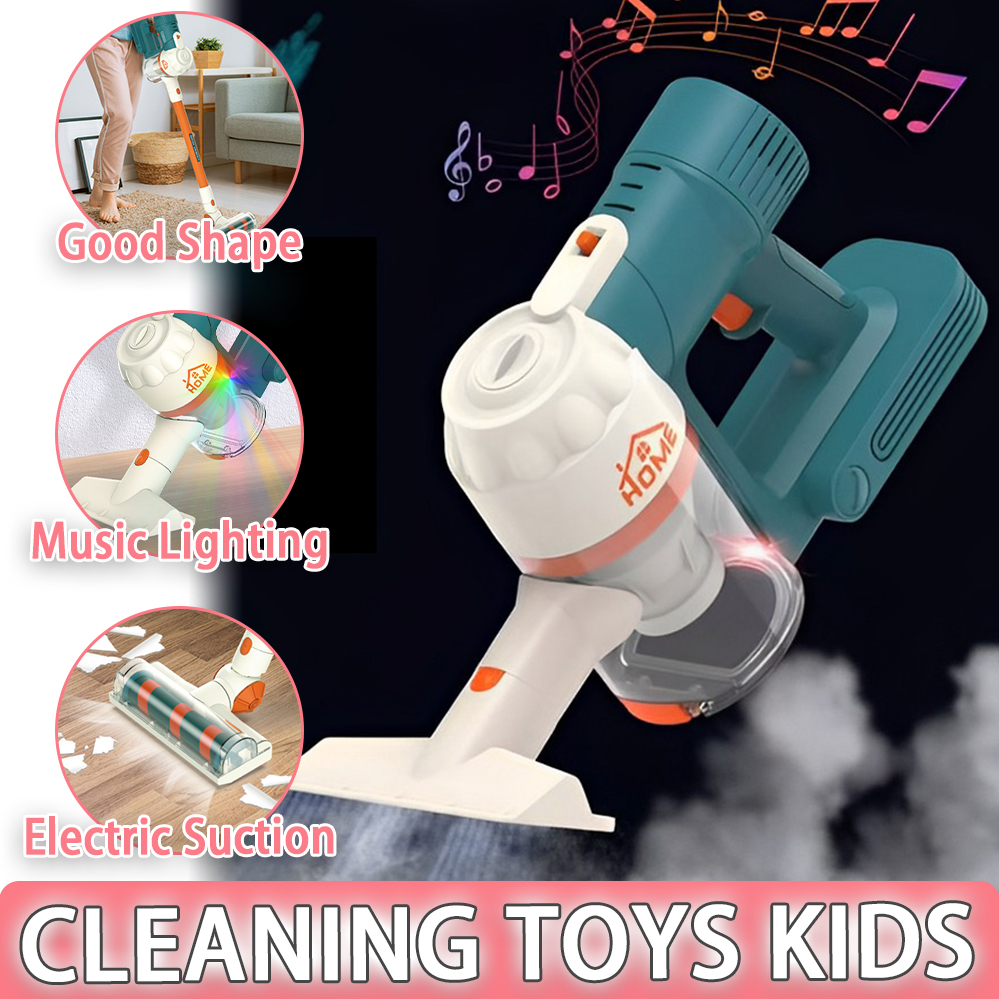 Real Vacuum Cleaner Toys SpaceSaving Kids Pretend Play Vacuum Cleaner