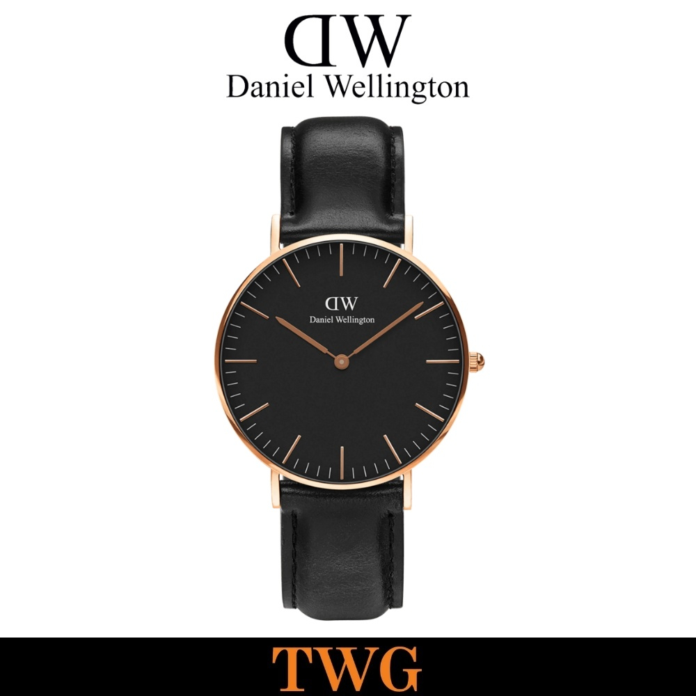 Daniel Wellington DW00100139 36MM Classic Black Mens Watch Shopee Malaysia