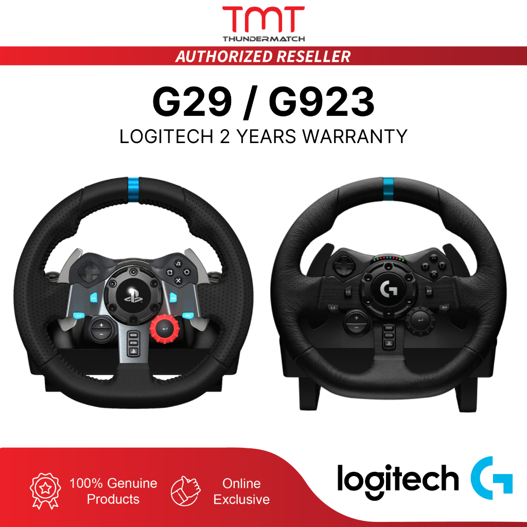 Logitech G29 / G923 Gaming Racing Steering Wheel + Pedal + Drive Force