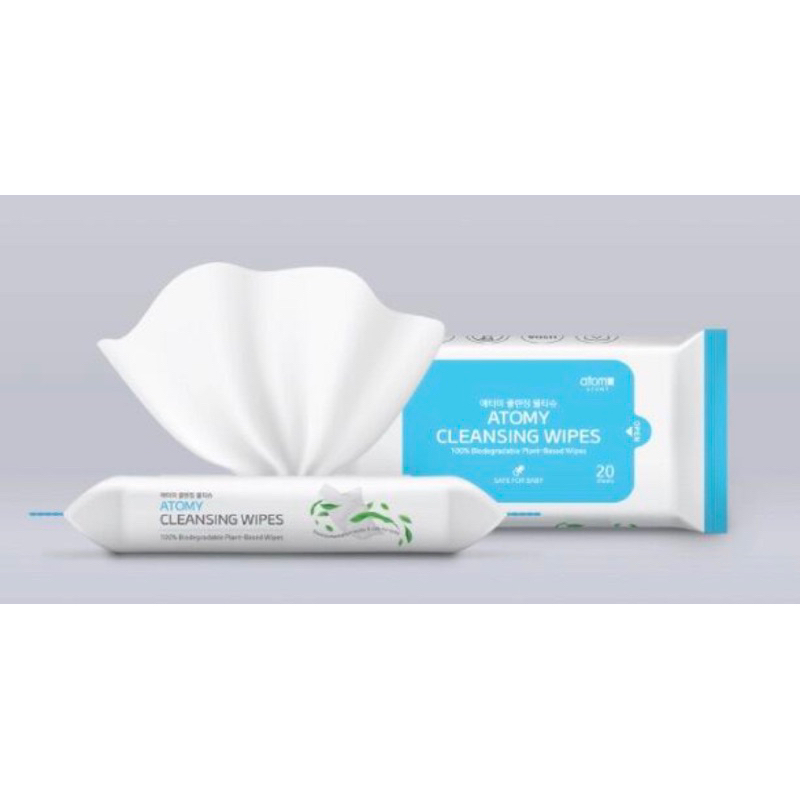 Atomy Cleansing Wipes - Mini Pack - safe for baby ( one unit with 20 ...