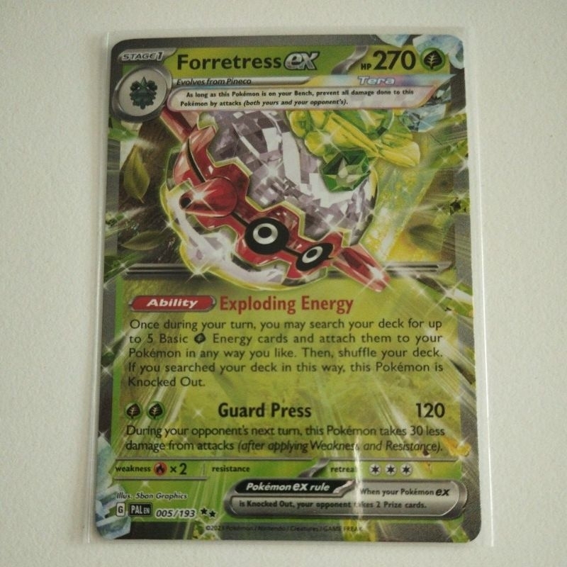 forretress ex pokemon card value 2023 Paldea Evolved # 5 Double Rare  Collectible Craze America this Pokemon is Knocked Out Pokemon Trading Card Game SV2D