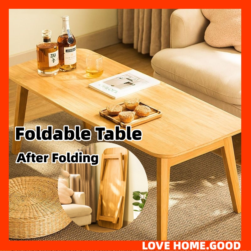 Foldable Table Foldable Coffee Table Tea Table Bedside Table Window Tea Table Foldable Meja Kopi 3140