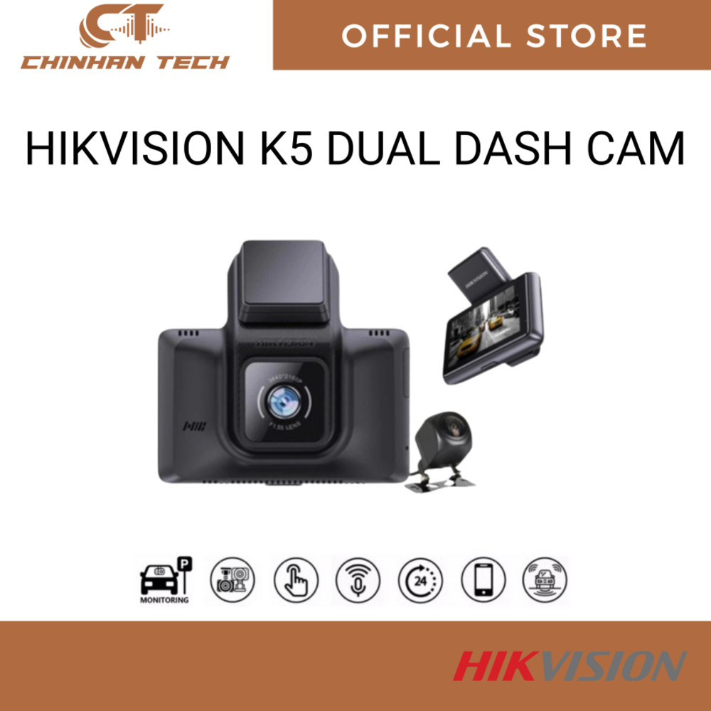 Hikvision K5 Car Dash Cam Car cam Dual Camera 2K Ultra-Clear Front ...