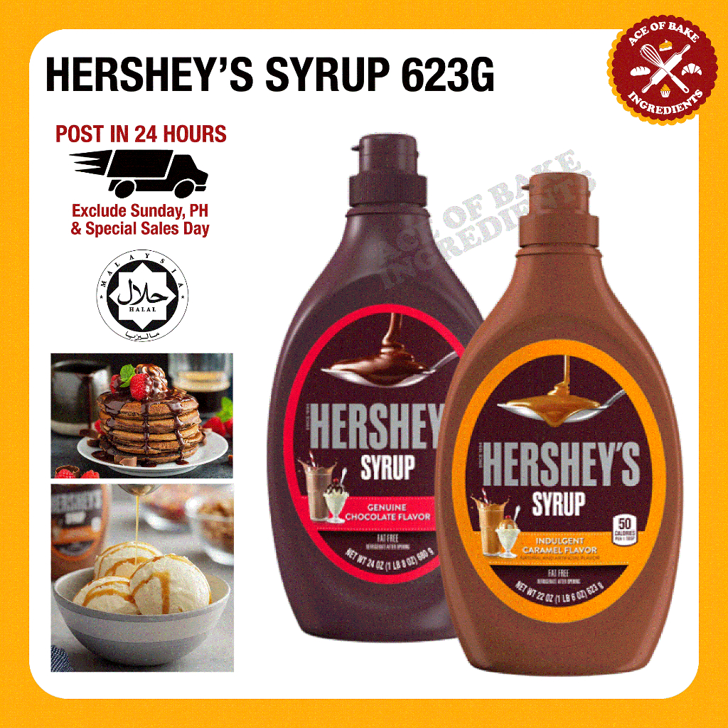 HERSHEY’S Chocolate / Caramel Syrup 623g Shopee Malaysia