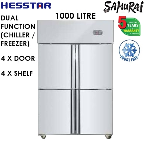 HESSTAR 1000L COMMERCIAL FRIDGE (DUAL CHILLER/FREEZER HVRFNF100T