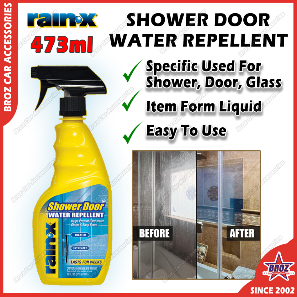 Rain-X Shower Door Water Repellent House Glass Door Water Repellent 473mL Rain  X