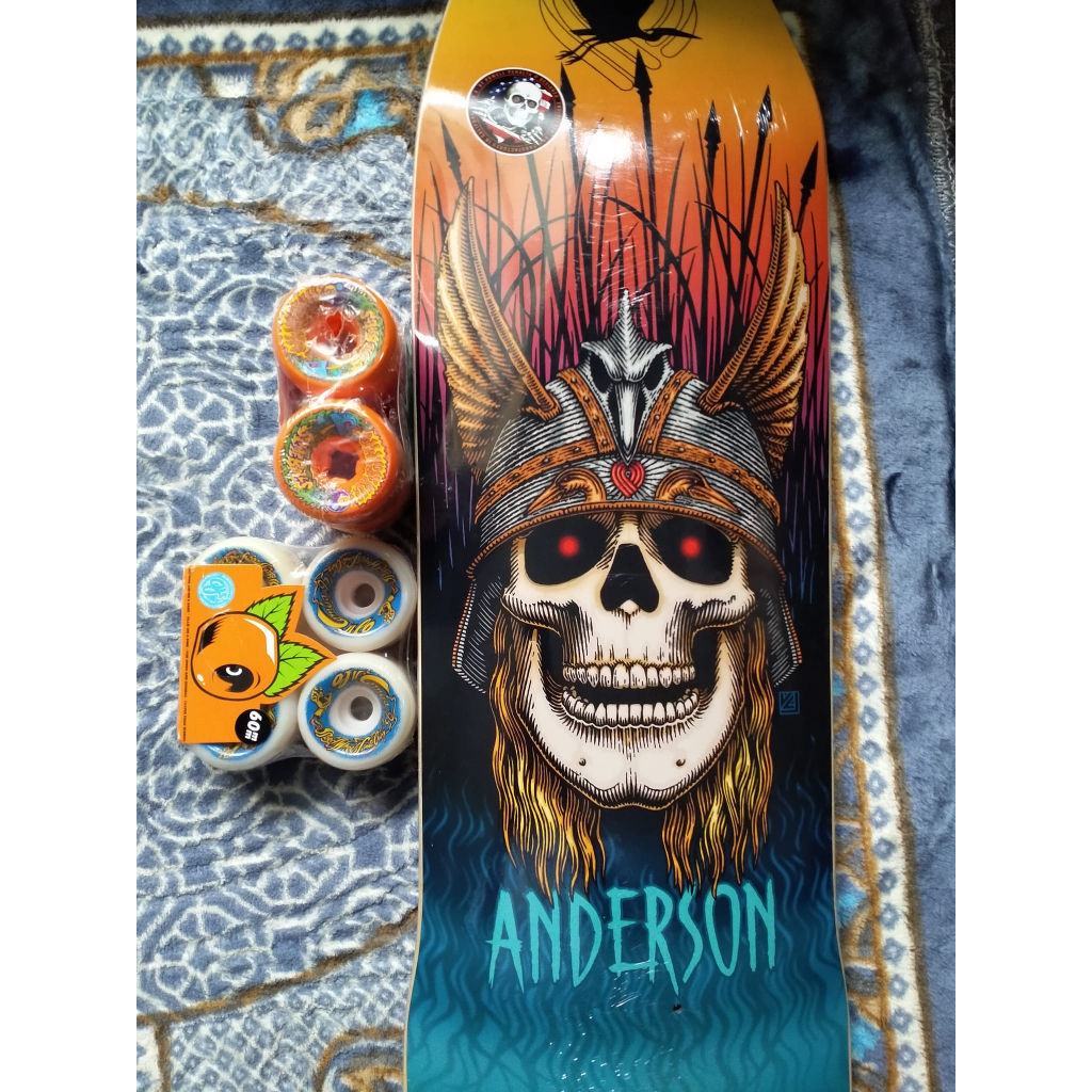 Andy Anderson Skateboard Powell Peralta Andy Anderson Heron Planche De Skateboard 7 Plis En érable Rouille 21,5 X 80,8 Cm Planche Skateboard