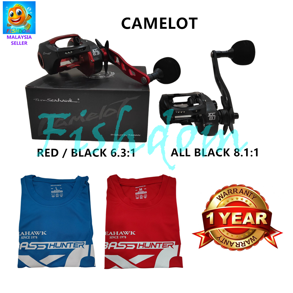 FISHDOM TEAM SEAHAWK CAMELOT 305HSL JIGGING FISHING REEL Shopee Malaysia