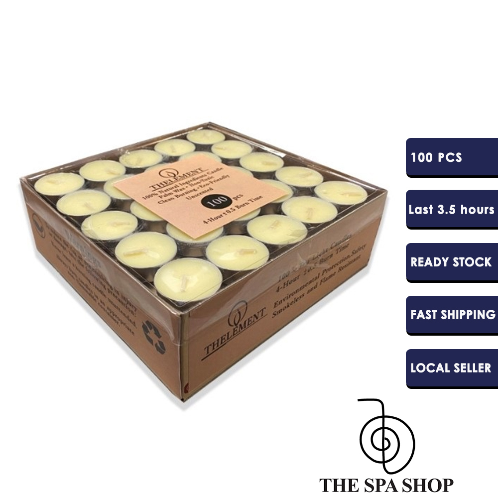 Palm Oil Tealight Candle / 100pcs / Last 4 Hours For Tea/Decoration/Spa